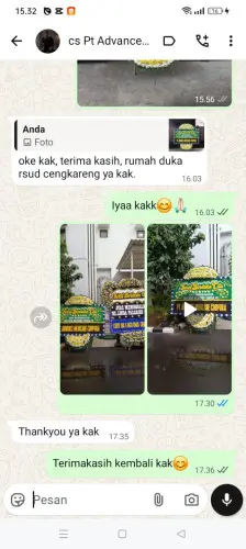 Testimonial Papan Bunga Pernikahan tanjungan